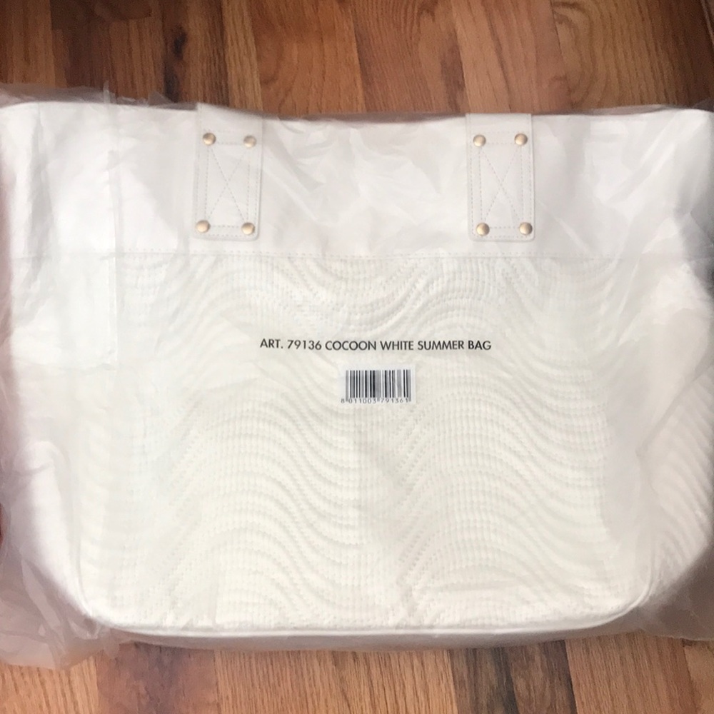 Versace cocoon white summer bag